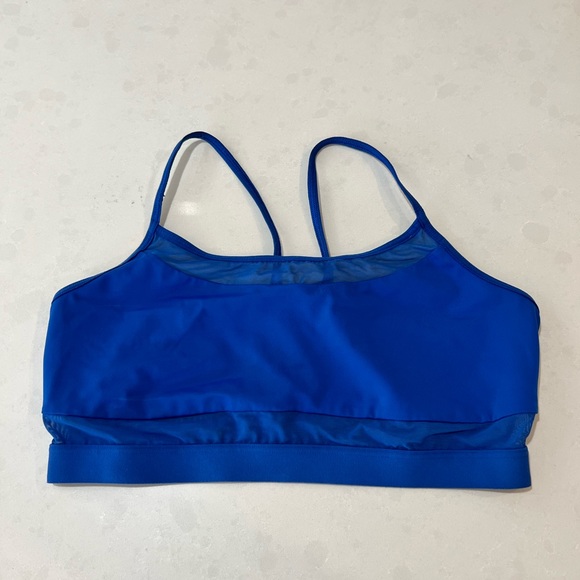 Victoria Sport Blue Mesh Sports Bra - Picture 6 of 8